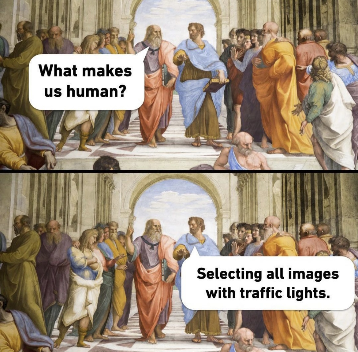 What makes up human?