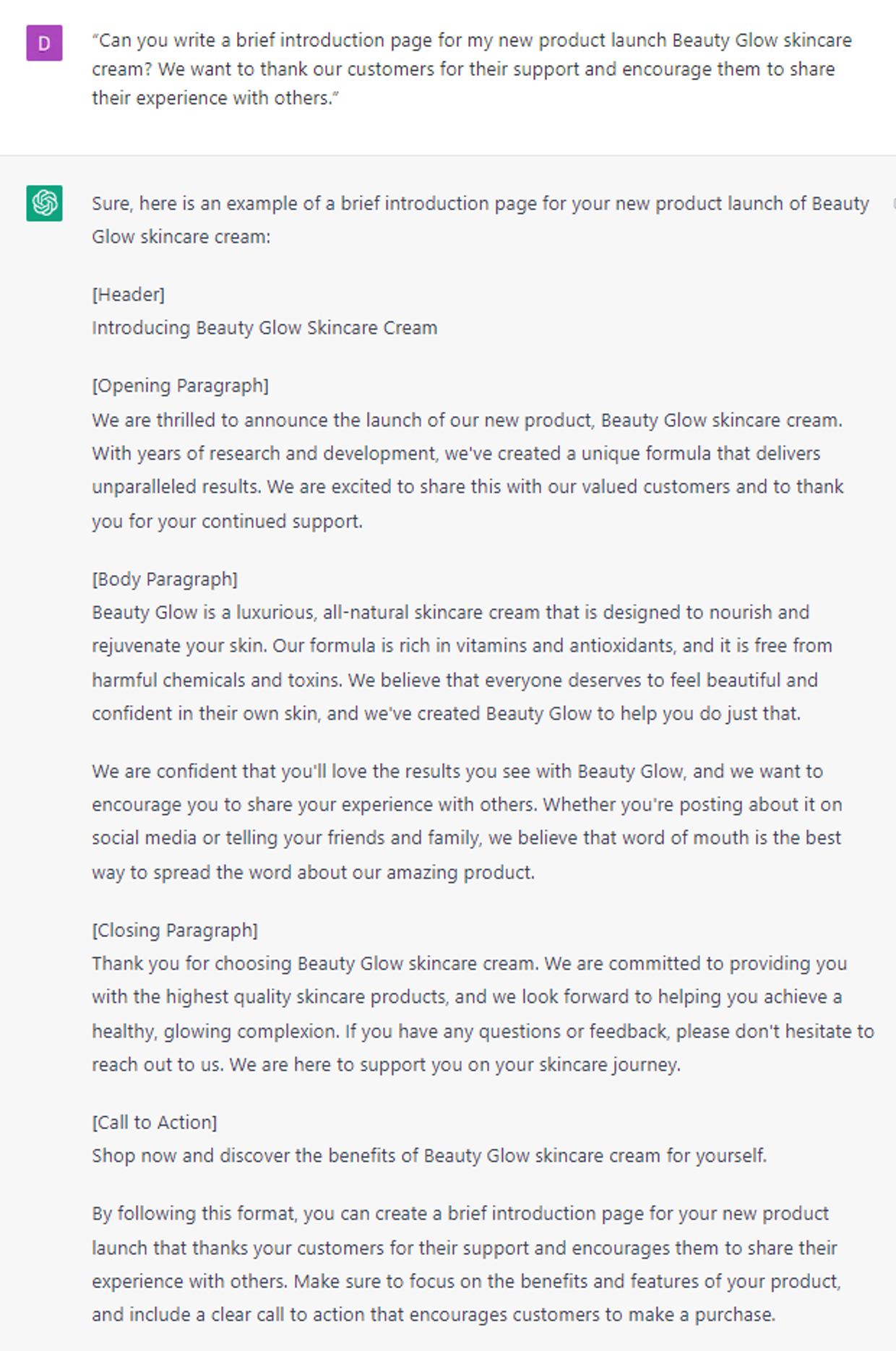 Writing a Thank You Page