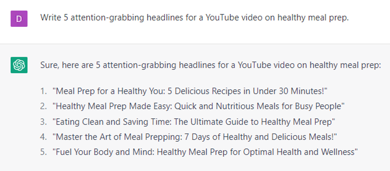 Youtube title