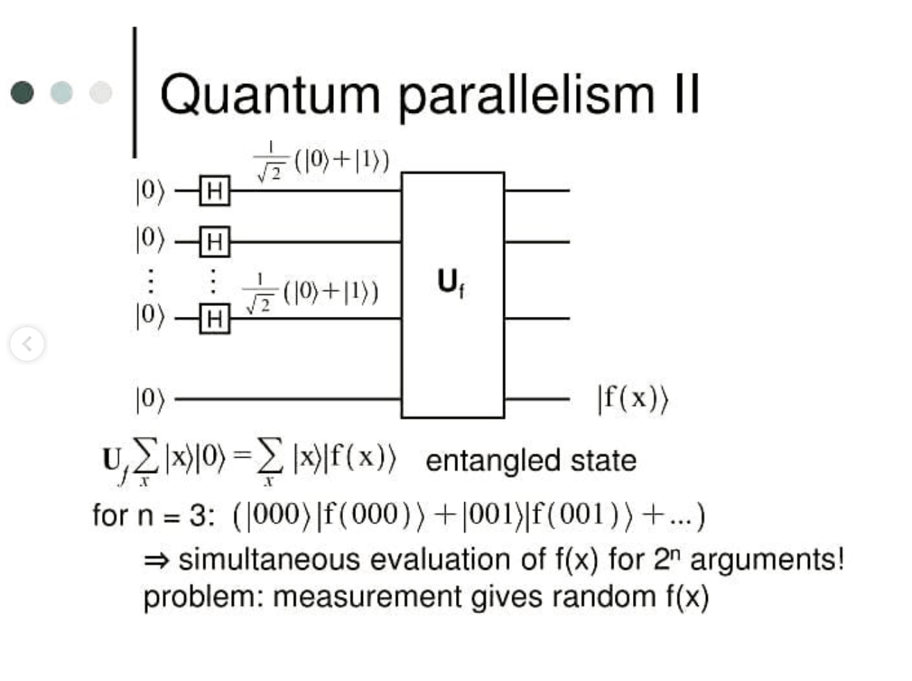 Quantum Parallelism