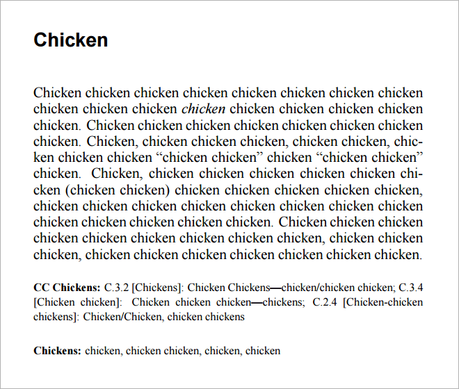 chicken